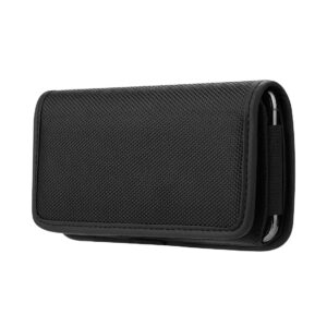 Kabura uniwersalna do paska OXFORD pozioma model 4 do IPHONE 7 PLUS / 8 PLUS / 12 PRO MAX / 13 PRO MAX / SAMSUNG J4 PLUS / A71 / S21 FE / NOTE 8 / HUAWEI P SMART 2021 czarna