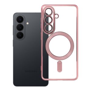 Futerał do Samsung S26 Electro Mag Cover zgodny z MagSafe złoty róż