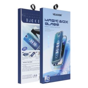 Szkło Hartowane 6D Pro Veason Easy-Install Glass + Aplikator - do Iphone 17 Air czarny