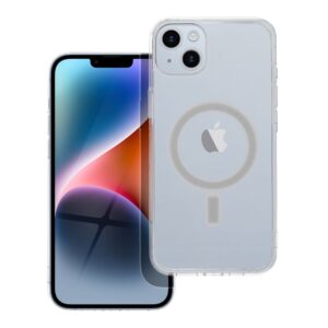 Futerał do iPhone 14 PLUS Clear Mag Cover (STR / CAMERA PROTECTION) zgodny z MagSafe transparentny