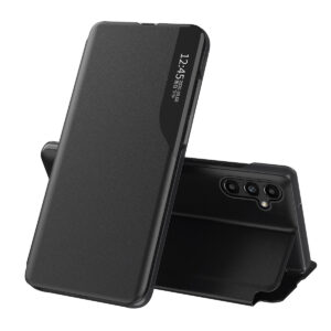 Eco Leather View Case etui do Samsung Galaxy A14 z klapką podstawka czarne