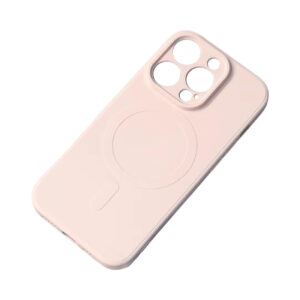 Silikonowe etui kompatybilne z MagSafe do iPhone 15 Plus Silicone Case - różowe