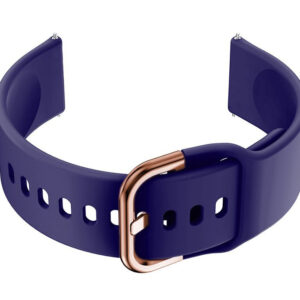 Pasek gumowy do smartwatch U01 - granat/rosegold - 18mm