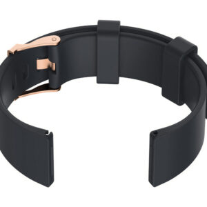 Pasek gumowy do zegarka U15 - ciemny szary/rosegold - 22mm