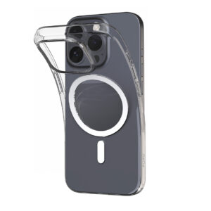 Etui silikonowe Puro 03 Mag MagSafe do iPhone 16 Pro Max - przeroczyste