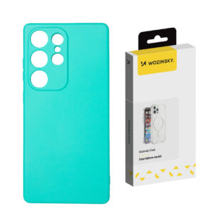 Etui Wozinsky Silicone Case elastyczne silikonowe na Samsung Galaxy S25 Ultra - miętowe