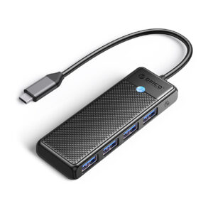 Hub USB-C Orico PAPW4A-C3 stacja dokująca 4x USB-A 3.0 - czarny