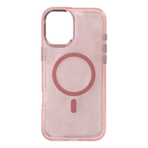 Etui brokatowe Glitter Case z MagSafe na Samsung Galaxy A16 5G - różowe