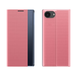 Etui New Sleep Case pokrowiec z klapką i podstawką na iPhone 16e / 17e - różowe