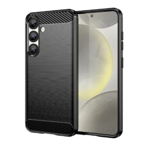Etui Carbon Case elastyczne silikonowe na Xiaomi Redmi Note 14S - czarne