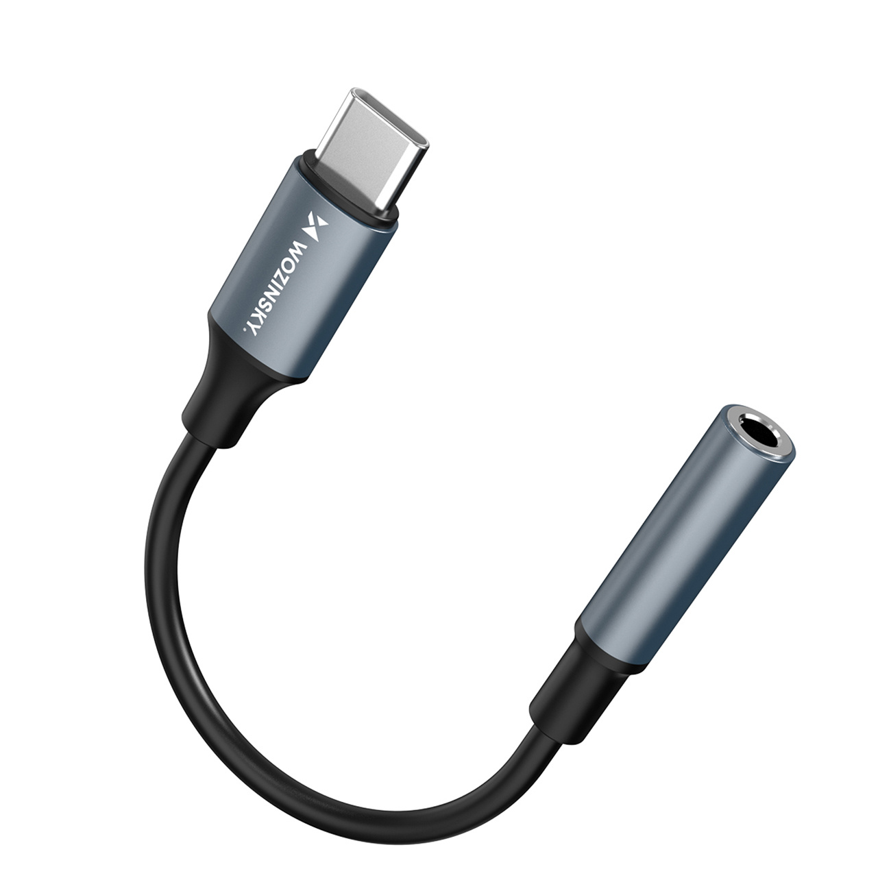 Adapter Wozinsky WACM-01 USB-C - mini jack 3,5mm - czarny - obrazek 3