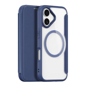 Etui Dux Ducis Skin X Pro na iPhone 17 Air z MagSafe i portfelem - niebieskie