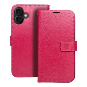 Kabura MEZZO Book do IPHONE 16 Plus mandala magenta