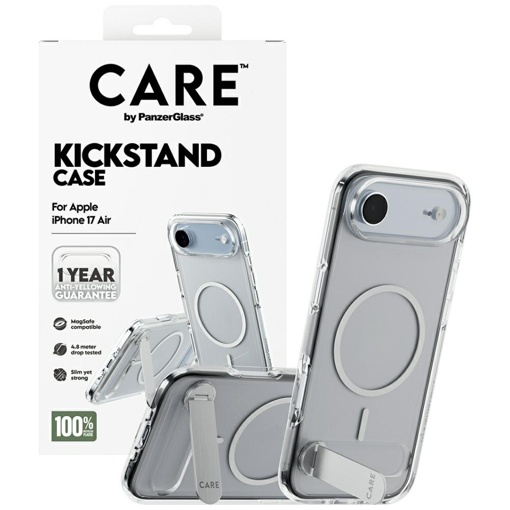 Etui CARE by PanzerGlass Feature w. Kickstand MagSafe na iPhone Air - przezroczyste - obrazek 4