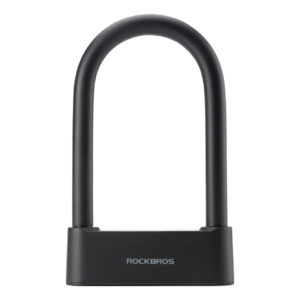 Zapięcie rowerowe Rockbros 32210818001 SMART z czytnikiem linii papilarnych i łącznością Bluetooth - czarny
