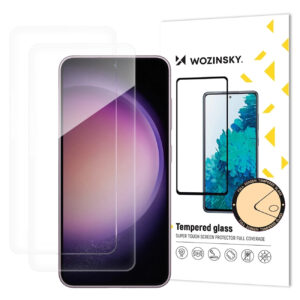 Szkło hartowane Wozinsky Tempered Glass na Samsung Galaxy S26 kompatybilne z czytnikiem linii papilarnych 2 szt.