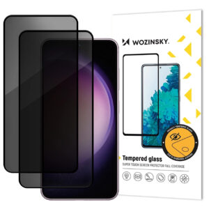 Szkło hartowane Wozinsky Privacy Glass prywatyzujące na Samsung Galaxy S26 Ultra kompatybilne z czytnikiem linii papilarnych  2 szt.