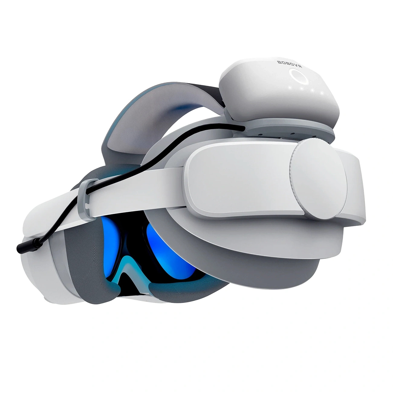 Pasek na głowę z baterią BoboVR P4S do PICO 4 Ultra i Ultra Enterprise - szary