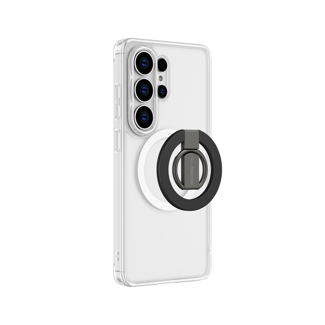 Etui AMAZINGTHING Minimal Ring Set na Samsung S26 Ultra - przezroczyste - obrazek 3