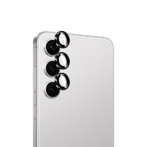 Szkło hartowane Puro na tylną kamerę do Samsung Galaxy S26/S26 Plus - z czarną ramką