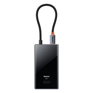 Hub USB-C Baseus PioneerJoy 4xUSB-A 3.0 - szary