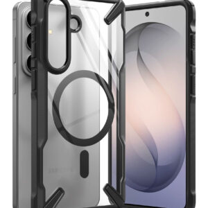 Etui Ringke Fusion X Magnetic MagSafe na Samsung Galaxy S26+ - przezroczysto-czarne