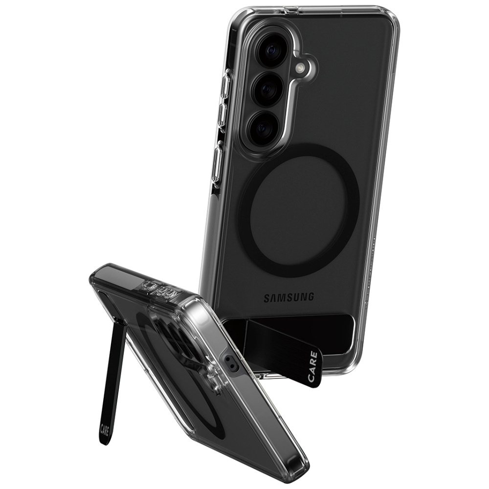 Etui CARE by PanzerGlass Urban Explorer Transparent w. Black Qi na Samsung Galaxy S26 - przezroczyste - obrazek 2