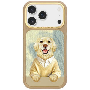 Etui Nimmy Gentle Pets Series Dog MagSafe na iPhone 17 Pro - brązowe