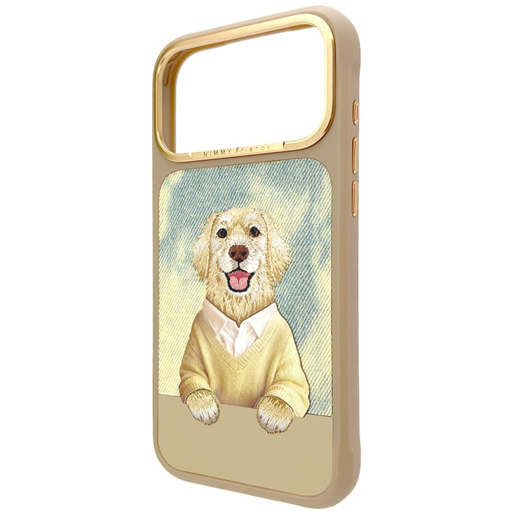 Etui Nimmy Gentle Pets Series Dog MagSafe na iPhone 17 Pro - brązowe - obrazek 2