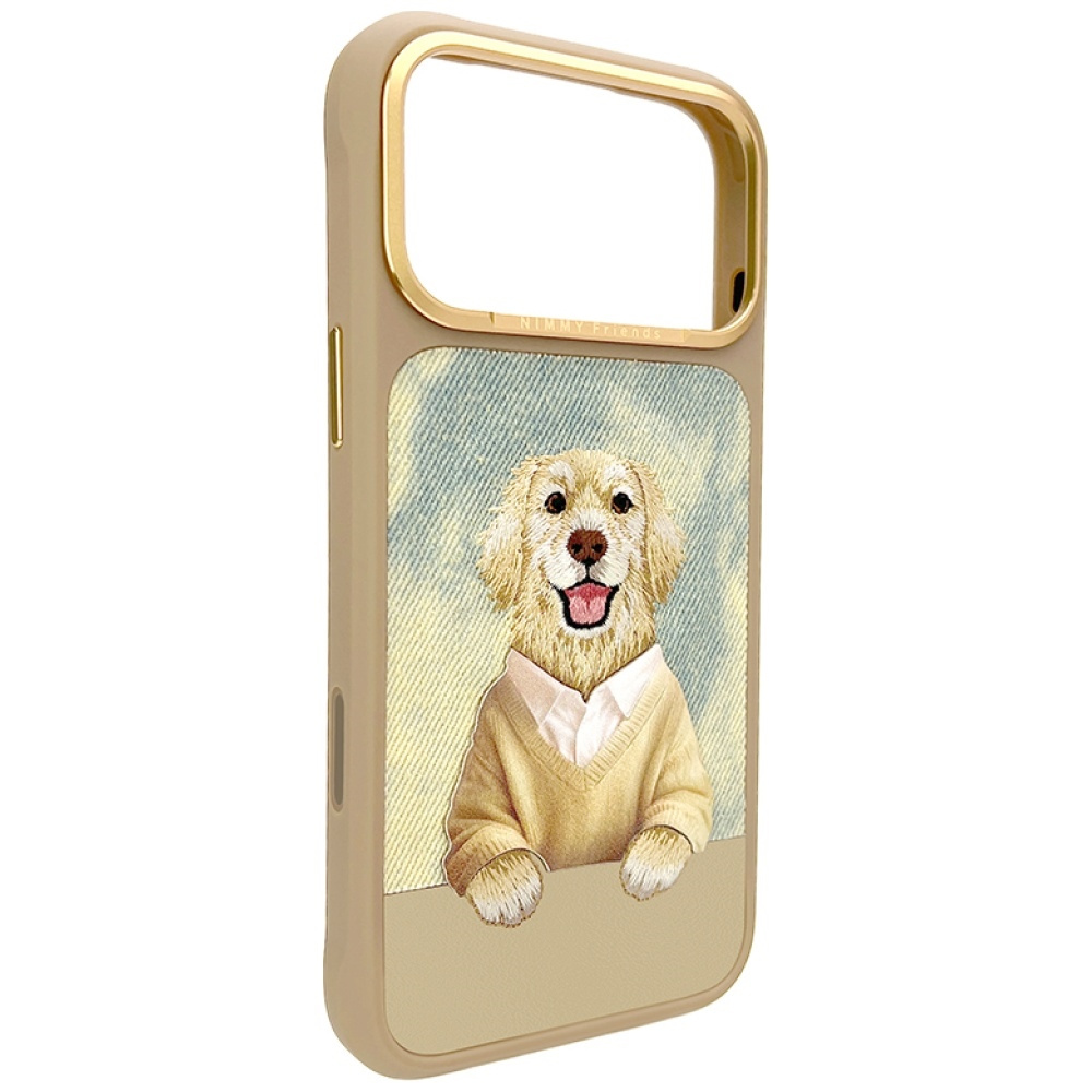 Etui Nimmy Gentle Pets Series Dog MagSafe na iPhone 17 Pro - brązowe - obrazek 3