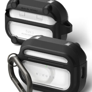 Etui Ringke UX Magnetic na AirPods Pro 3 - czarno-przezroczyste