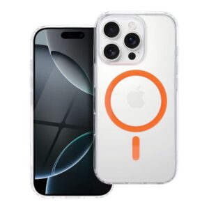 Drop Glue Colorful Ring Mag Cover kompatybilny z MagSafe pasuje do SAMSUNG A37 pomarańczowy
