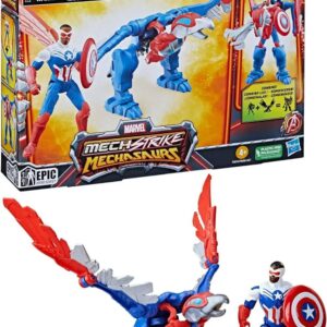 Hasbro Mech Strike Mechasaurus Capitan America 2pak figurki
