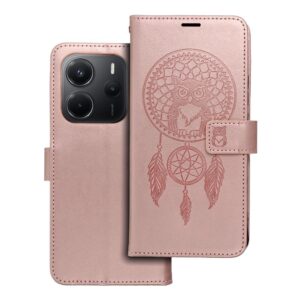 Kabura MEZZO Book do XIAOMI Redmi Note 14 5G łapacz snów złoty róż