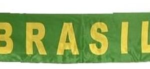Szalik kibica Fan scarf knitted Brazylia Brazil