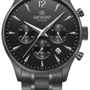 Zegarek Męski Giewont Chronograph Sapphire Czarny GW6310-B1