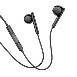 Słuchawki przewodowe douszne USB C Hoco M93 czarne