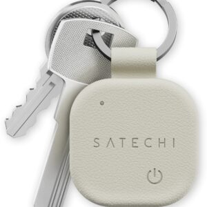 Lokalizator zgodny z Apple Find My Satechi w formie bleroka ze skóry wegańskiej ST-LKCFW sand