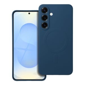 Futerał SILICONE MAG COVER kompatybilny z MagSafe do SAMSUNG S25 Plus niebieski