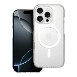 Futerał do iPhone 16 PRO Clear Mag Cover Elite (STR / NIEŻÓŁKNĄCY / CAMERA CONTROL BUTTON) zgodny z MagSafe transparentny