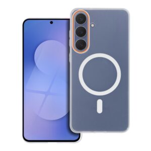 Futerał do Samsung A26 Go Orange zgodny z MagSafe transparentny
