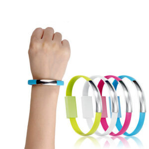 Kabel USB AB MICRO USB płaski bransoletka