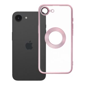 Futerał do iPhone 16e (SE 4 2025) / 17e Glam pudrowy róż