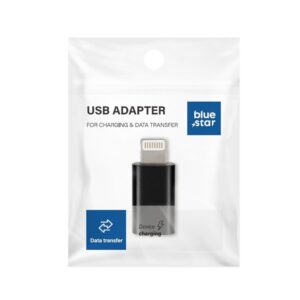 Adapter Typ C do Lightning Blue Star czarny