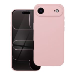 Futerał do iPhone 17 AIR Silicone 2mm zgodny z MagSafe pudrowy róż