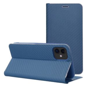 Kabura LUNA Book Carbon do IPHONE 17 niebieski