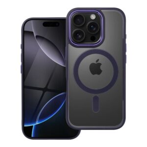 Futerał do iPhone 16 PRO Color Edge Mag Cover zgodny z MagSafe fioletowy
