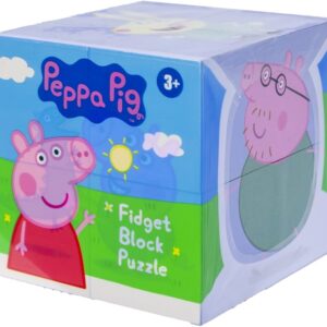 Peppa Pig Świnka Puzzle z klocków kostka 7x7cm