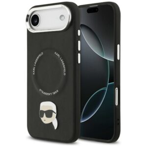 KARL LAGERFELD futerał do IPHONE 17 Air kompatybilny z MagSafe KLHMP17MPSMLRKLK (PU Karl Pin) czarny
