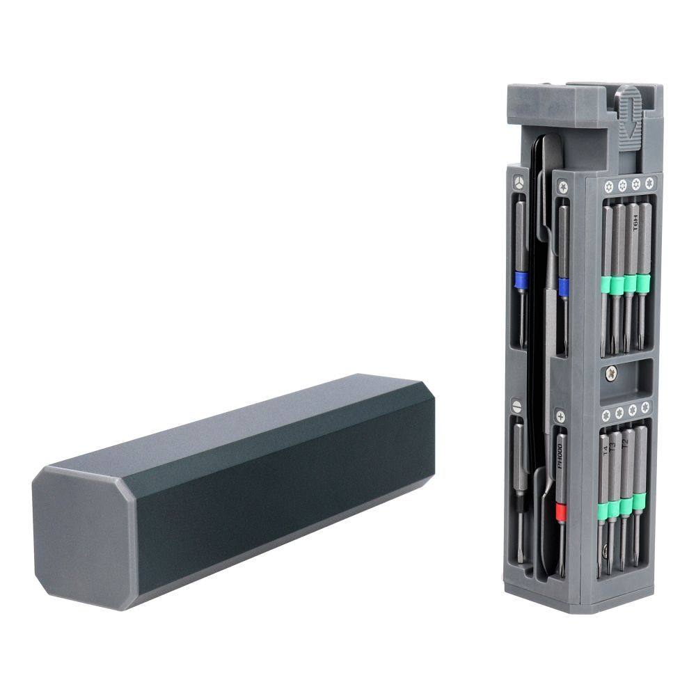 Zestaw śrubokrętów precyzyjnych / wkrętaków serwisowych, bitów 30w1 aluminium - obrazek 4